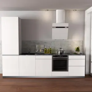 Cocina en kit DELINEA id MIKONOS blanco brillo 3.00 m