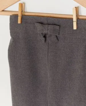 Grijze broek met strik