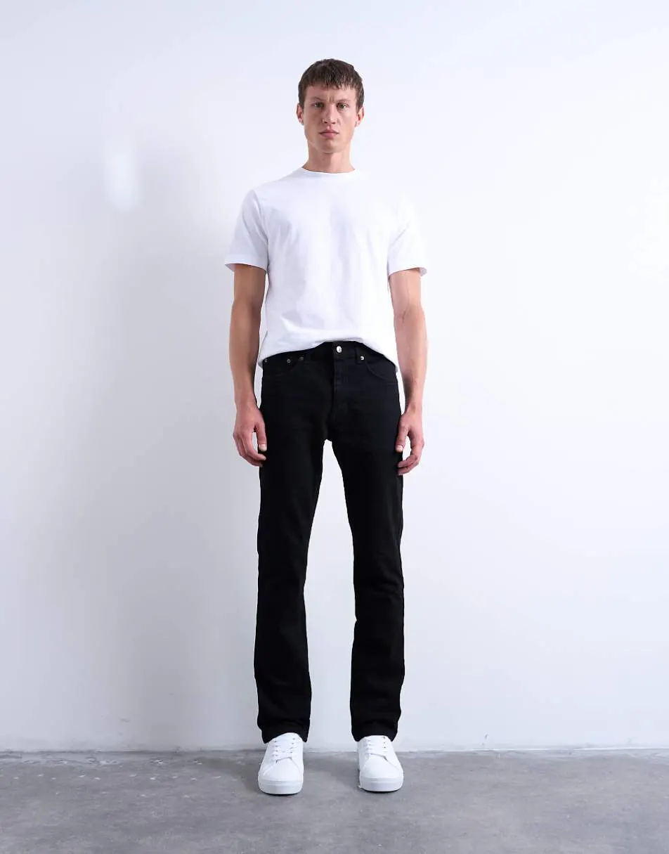 Topman stretch slim jean in black