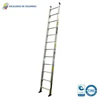 Escalera Certificada 3.60 m 12 P Sencilla Aluminio Tipo IA 136 kg