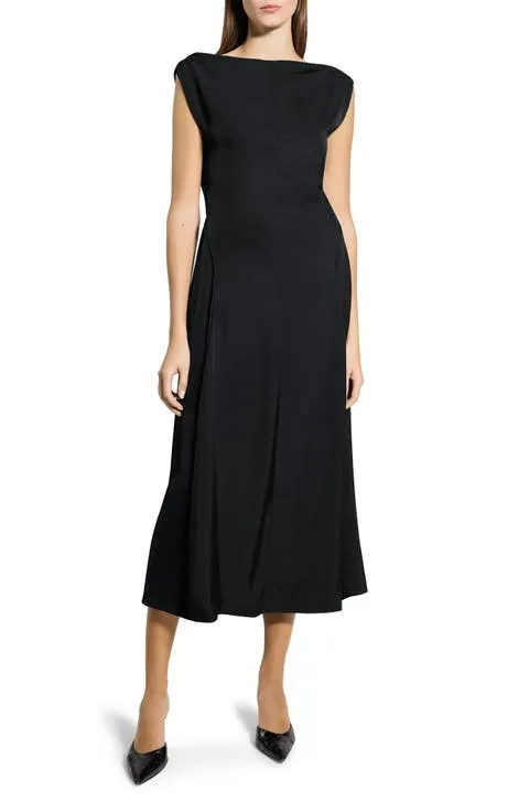 Theory Boat Neck Midi Dress