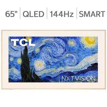 TCL 65" Class - NXTVISION Series - 4K QLED Smart Art Frame TV - Allstate 3-year Protection Plan Bundle Included for 5 Years of Total Coverage*