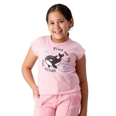 Playera Fantastic Niña Parche de Orca