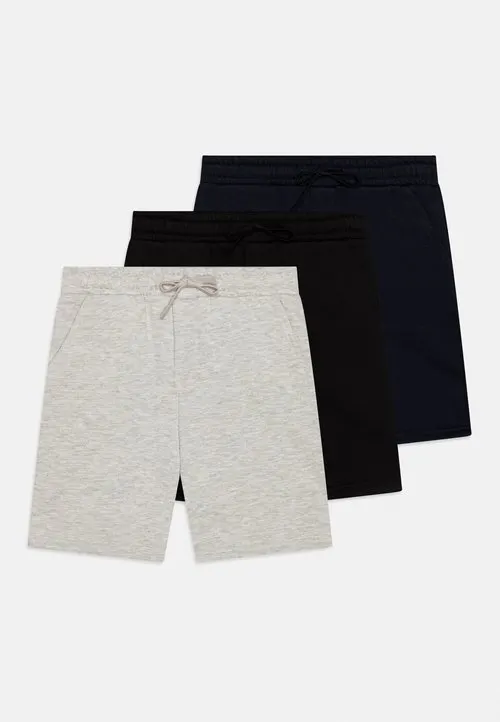 UNISEX 3 PACK - Shorts - dark blue/black/mottled light grey