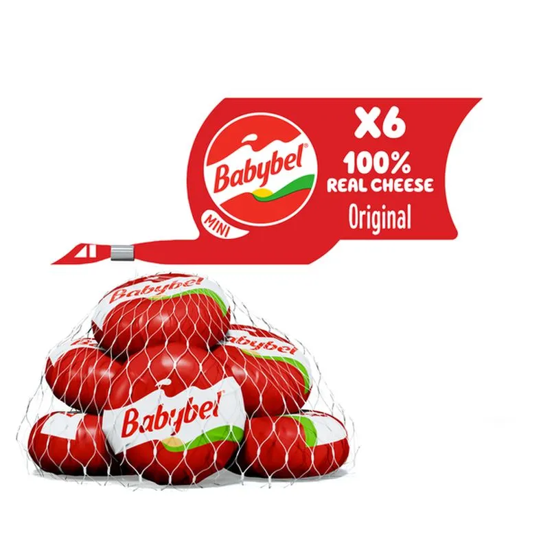 Babybel Original Snack Cheese, 8.5 oz (6 Count Net)