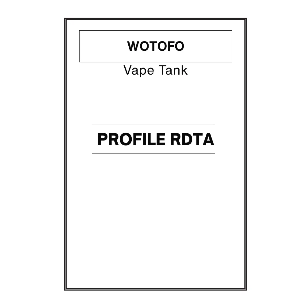 Wotofo Profile RDTA Tank