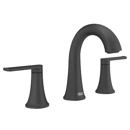 Corsham Widespread (8-inch) 2-Handle Bathroom Sink Faucet in Matte Black (Drain & Valve Included)