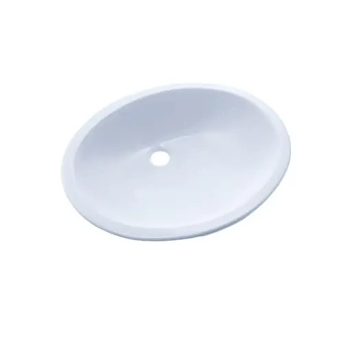 Rendezvous Oval Undermount Bathroom Sink with CeFiONtect, Cotton White