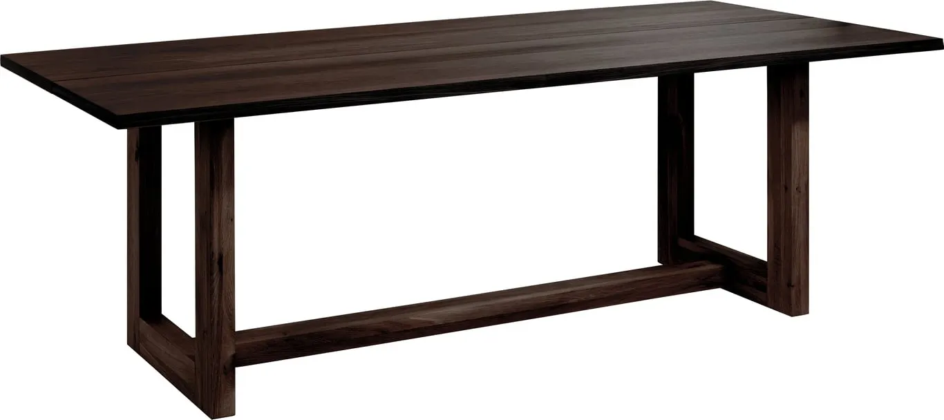 Nobel spisebord 220 x 100 cm med U-ben, smoked olje