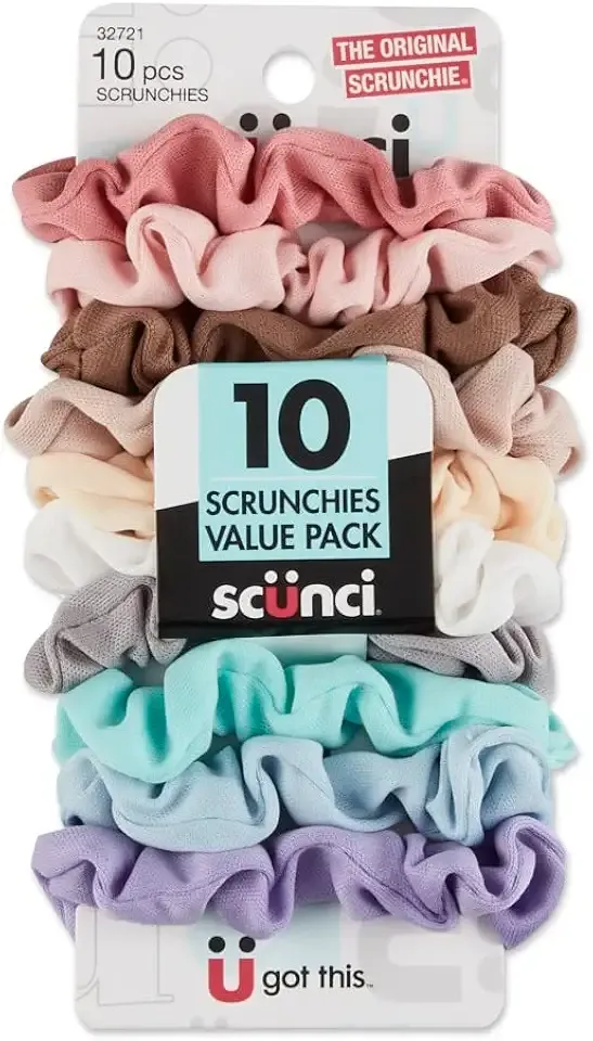 Scunci Value Pack No Damage Scrunchies - 10 Pcs.