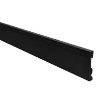 Zócalo extra Line epsilon 100 mm x 15 mm x 2.44 m negro mate