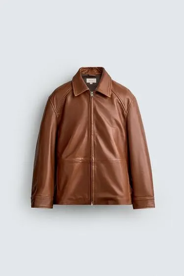 REGULAR FIT LEATHER JACKET