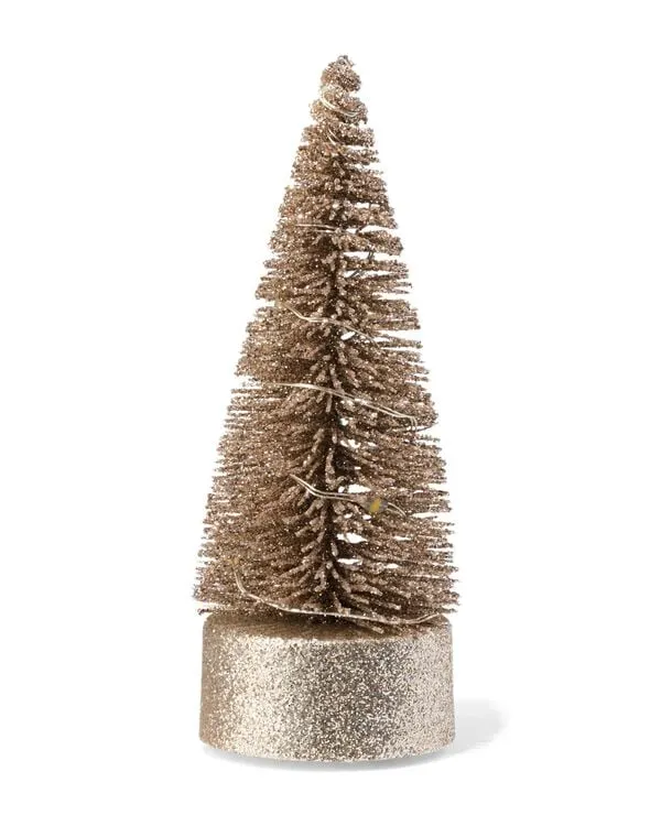 kerstsboom goud met lichtjes