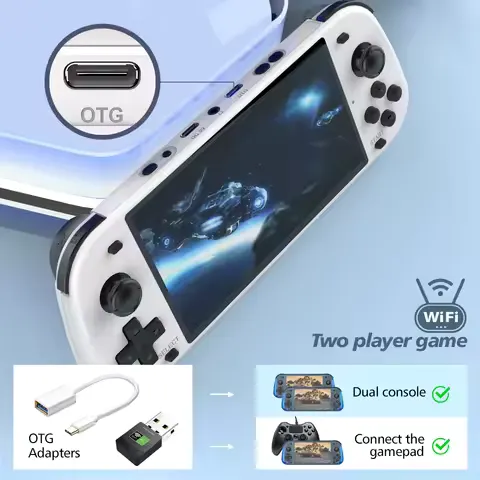 Video Game Console 5.1 Inch R50S Retro Handheld 854*480 Large Screen Linux System Portable Pocket Game Player Boy Gifts