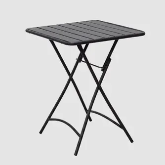 Classic Living Urban Steel Folding Table Black