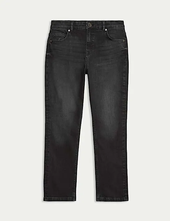 Slim Jeans mit hohem Baumwollanteil (6–16 J.)