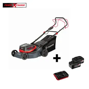 Tagliaerba a batteria a velocità non regolabile STERWINS Powerxchange 36V L 46 cm, 2 batterie incluse