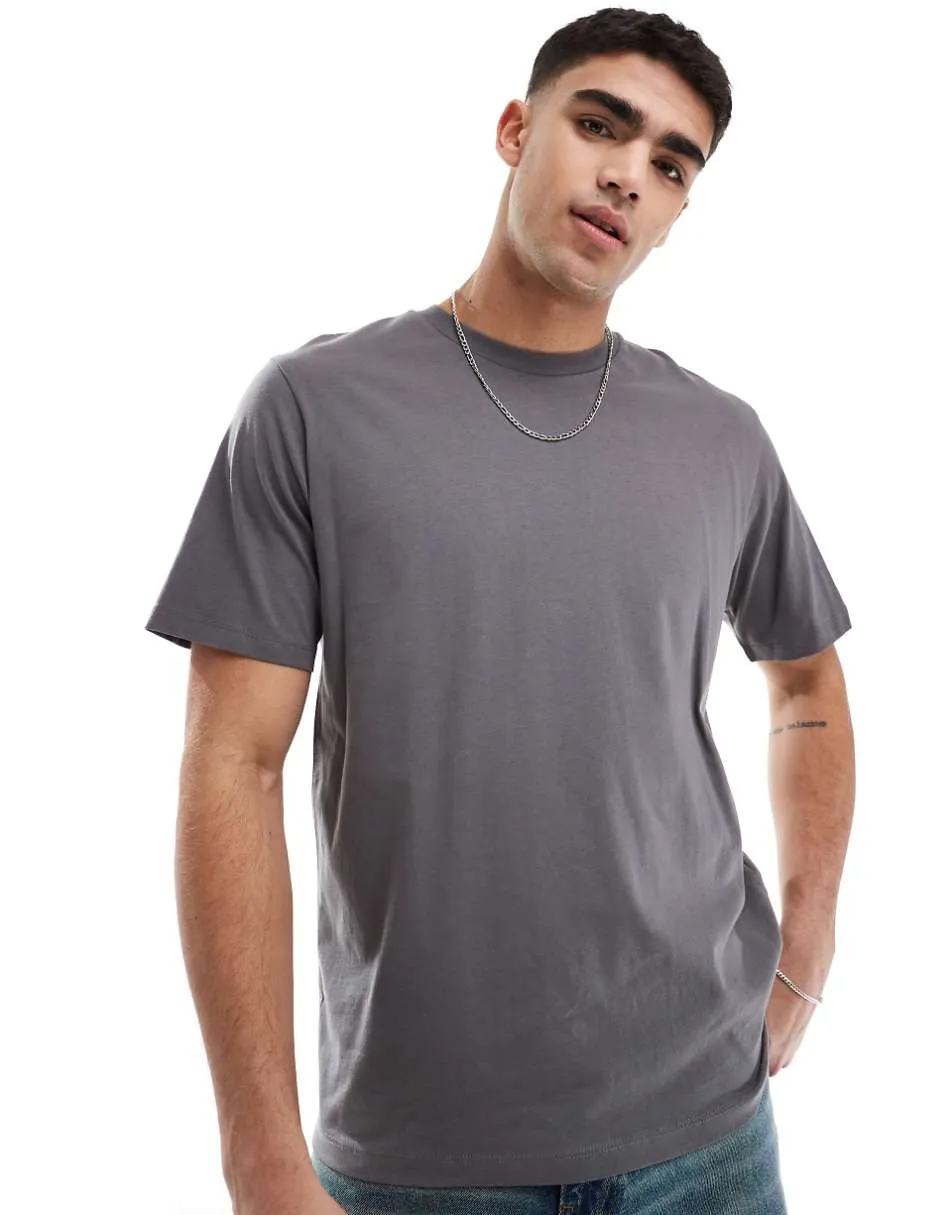 JJ Rebel oversized t-shirt in dark grey