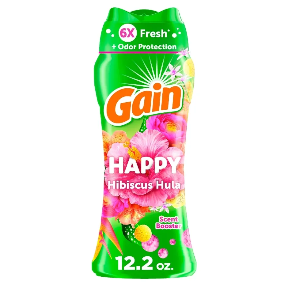 Gain In-Wash Laundry Scent Booster Beads, Happy, 12.2 oz