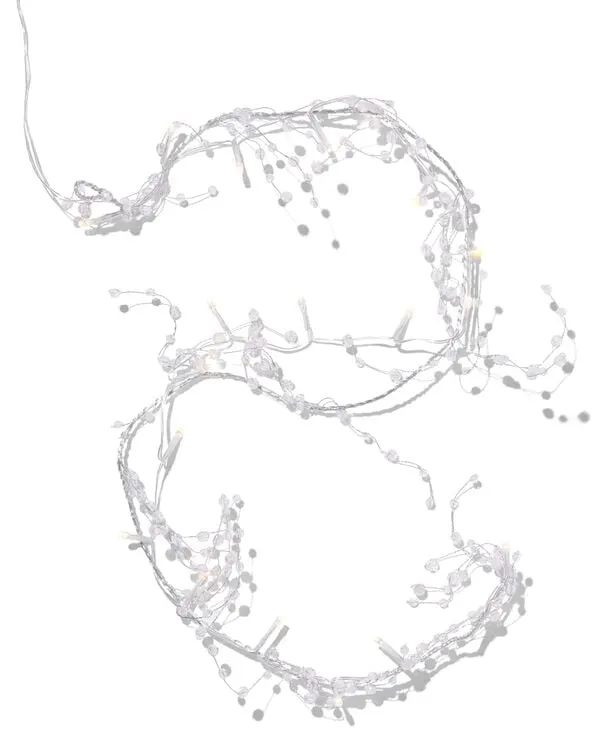 lichtsnoer 20 LED lampjes parel 1.2m