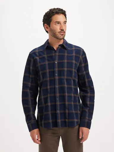 Just Jeans Cord Check Shirt