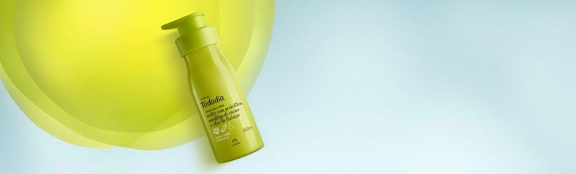 Creme Desodorante Nutritivo Para o Corpo Tododia Capim Limão e Hortelã