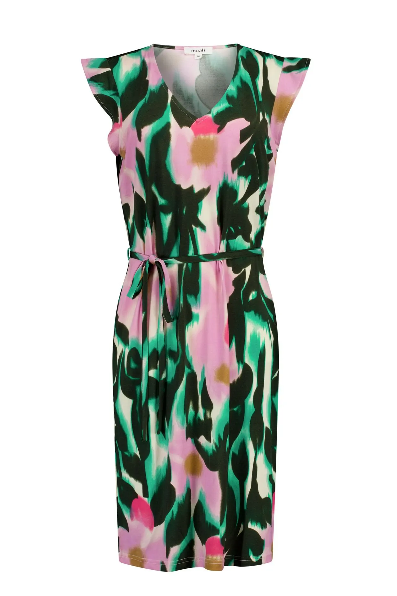 Midi jurk met grafische print