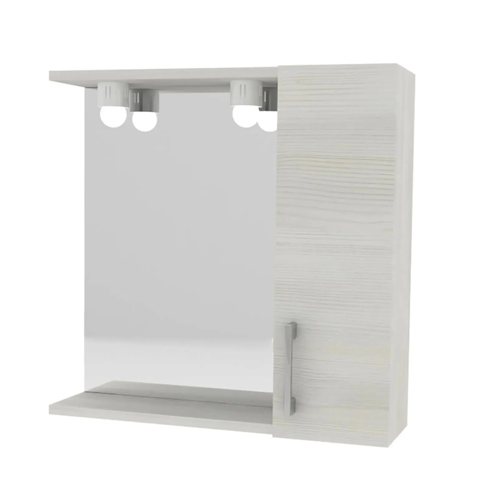 Specchiera 1 anta rovere bianco