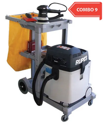 RUPES New Generation Dustless Sander Vacuum Trolley Combo RUS145EL COMBO 9