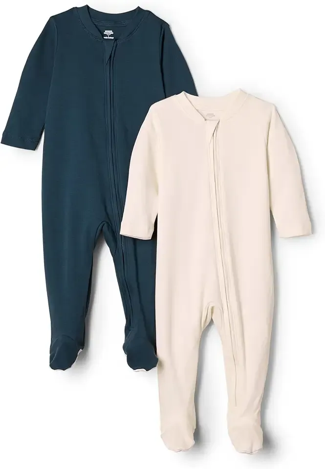 x Sofia Grainge Unisex Babies' Cotton Footed Sleep and Play Bodysuit, Pack of 2