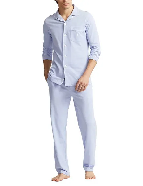 Cotton Mesh Sleep Set Blue