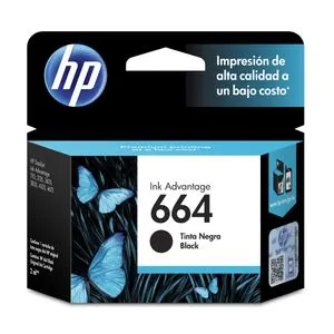 Cartucho de tinta HP 664 negra Original (F6V29AL)