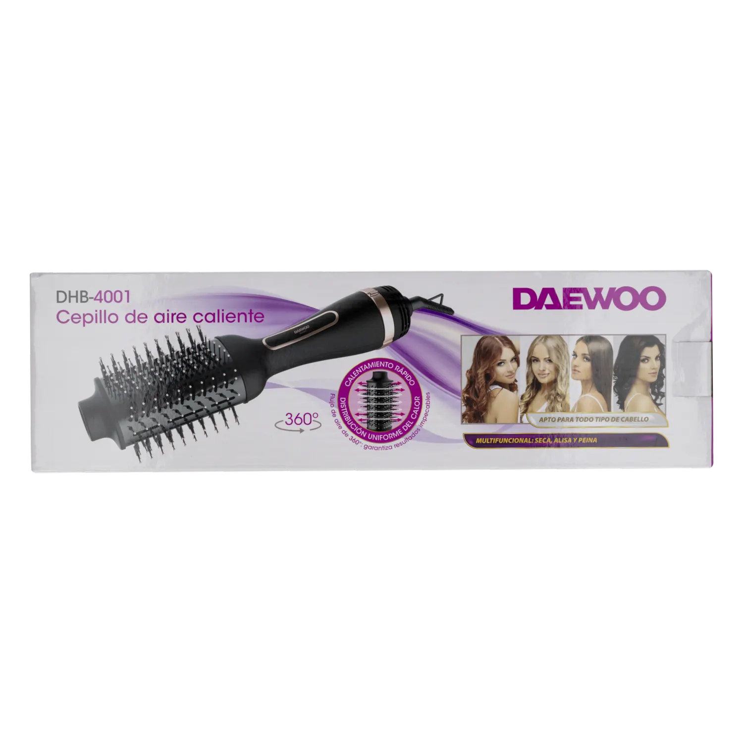 Cepillo De Cabello Eléctrico De 360 Grados De Rotación DAEWOO 3 Niveles