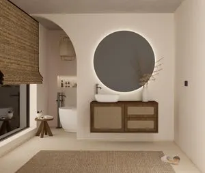 Mueble de baño con lavabo Indigo roble oscuro 120x46 cm