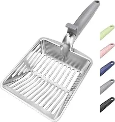 Large Metal Cat Litter Scoop w/ Deep Shov…