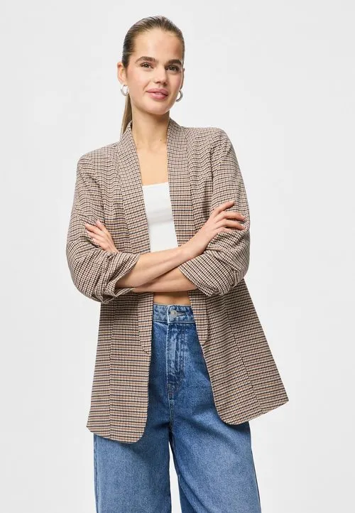 PCBOSELLA 3/4 PRINTED - Blazer - silver mink