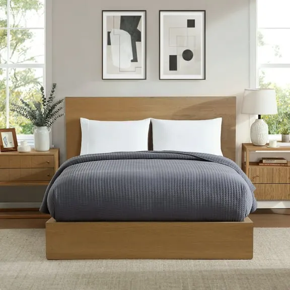 Allswell Double Knit Blanket, Shark Gray, Full/Queen Size