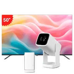 MOTOROLA 50" OLED 4K HDR (50MGFUHD) + PROYECTOR WANBO CUBE 1 (WAPROCUBE1)