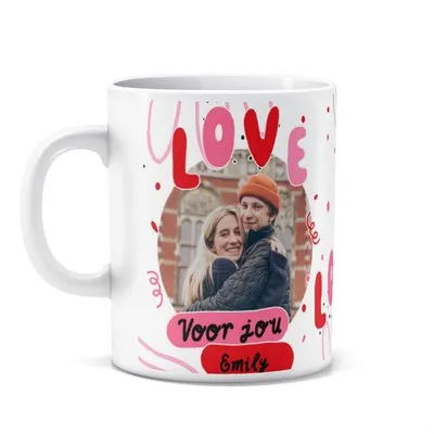 Mok | Valentijn | Met eigen naam en foto
