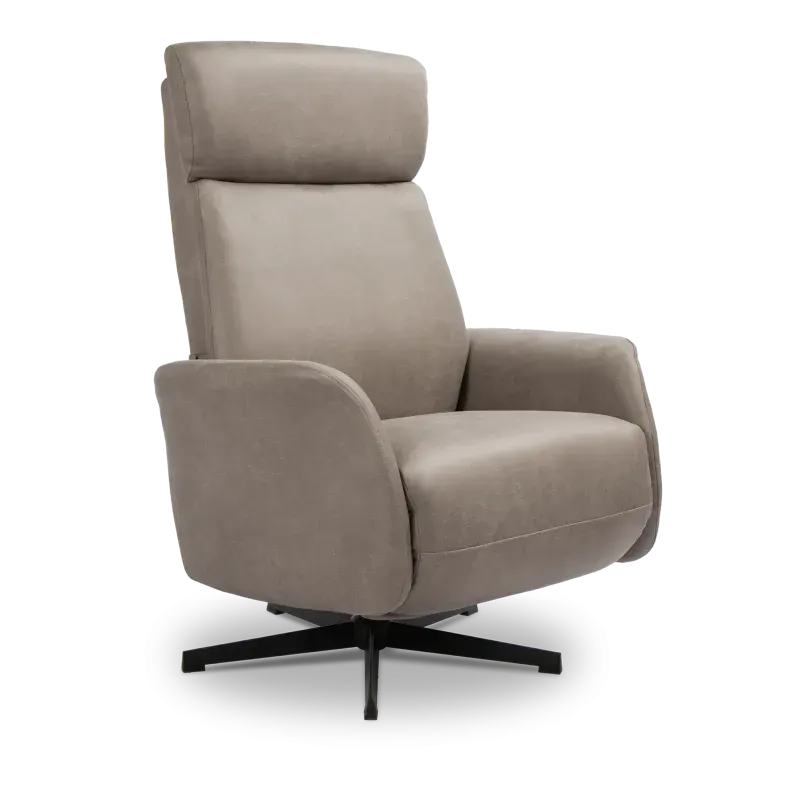 Relaxfauteuil Apollo – handmatig – microleder Oxx Clay