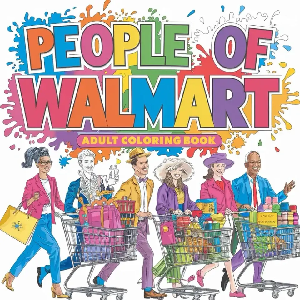 People of Walmart Adult Coloring Book