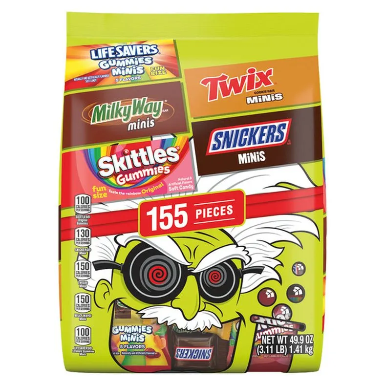 Mars Mad Scientist Candy Variety Pack - 155 Pieces