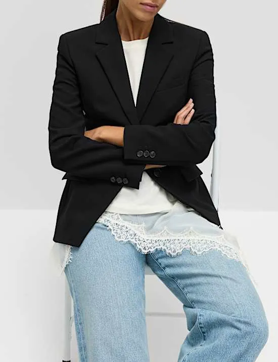 Tailored Cinched Waist Blazer