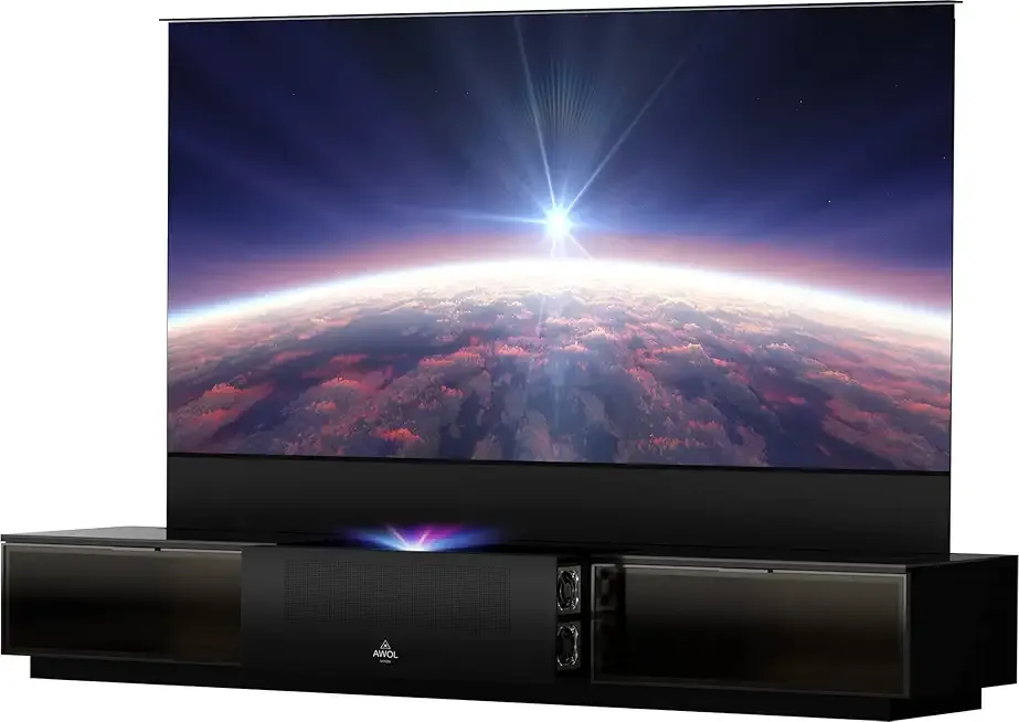 AWOL VISION 120” 4K 3D Vanish TV with Smart Cabinet VTV-120