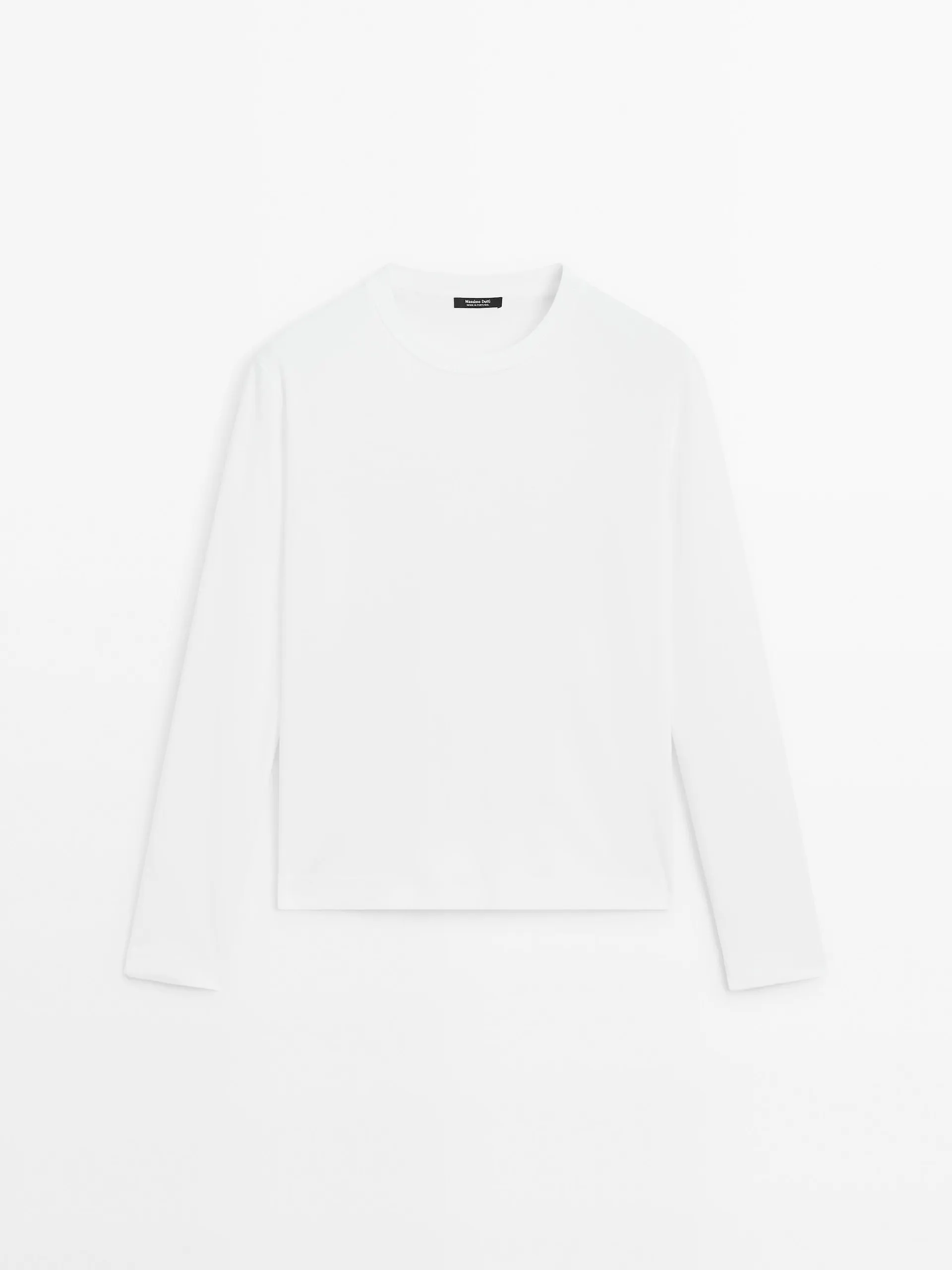 100% katoenen interlock T-shirt met lange mouw