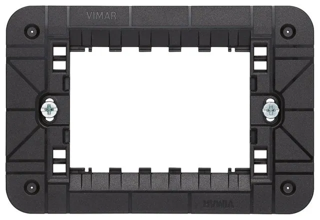 Supporto 3 moduli Linea VIMAR nero