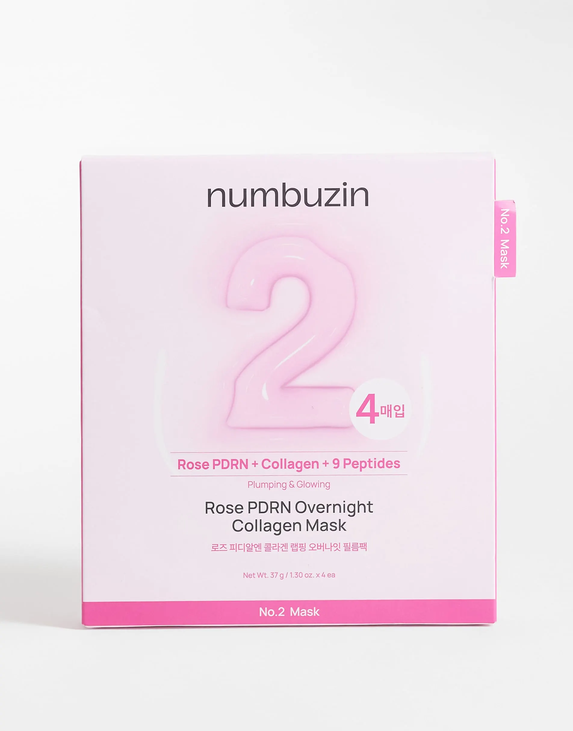 NUMBUZIN No.2 Rose PDRN Collagen Plumping Sheet Mask x5