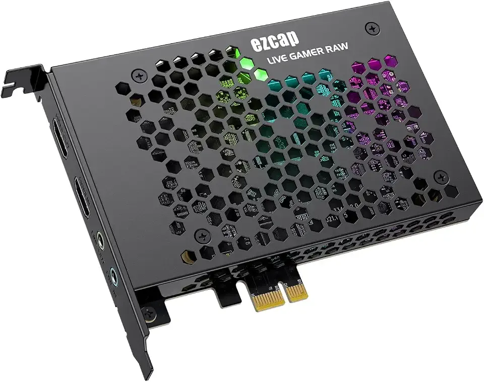 Game Capture Card, HDMI PCI-E 4K 30fps Record | Live Stream from Gaming Systems, Camcorders, DSLRs, Support Zero Delay HDMI Loop-Out