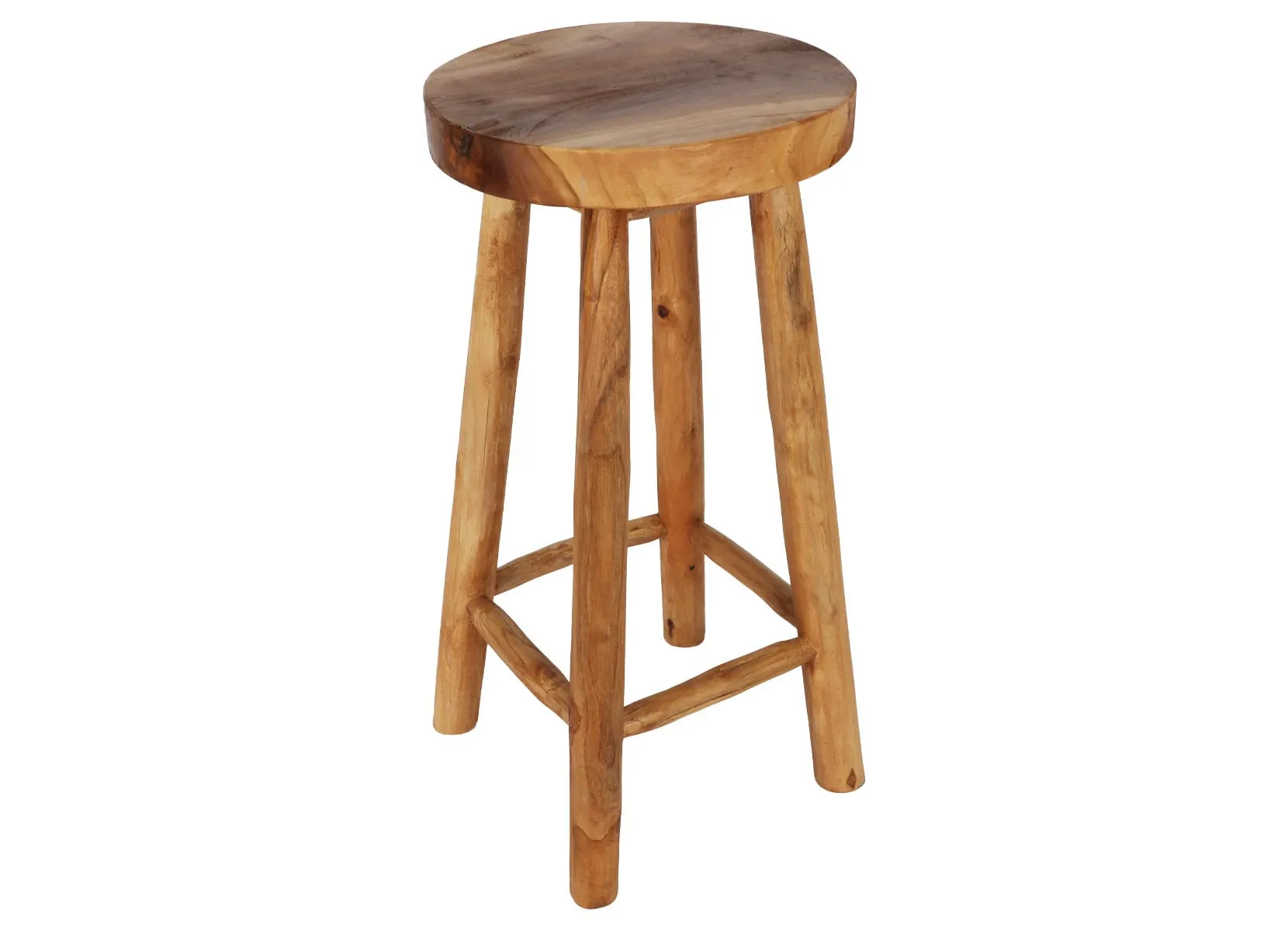 Kansas Barhocker aus Teakholz 35x72cm