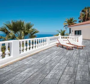 Lastra di cemento Latina sabbia saturno grigio L 48 x L 24 cm, spessore 32 mm